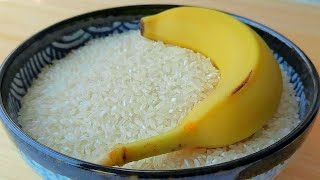 【小穎美食】大米加香蕉這樣做太香了，不煮飯，不熬粥，出鍋孩子搶著吃，解饞