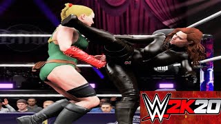 Black Widow v Cammy White! - WWE 2K20 No Holds Barred Match