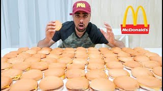 EATING 100 MCDONALDS BURGERS (IMPOSSIBLE) *100,000 CALORIES*