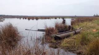 Вездеход "Странник"переплывает речку Бужа.