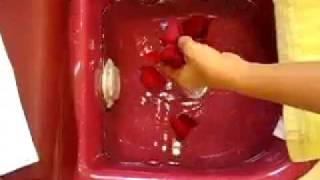Champagne Rose Pedicure Procedure