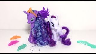 Review of My Little Pony Crystal Empire Princess Luna and Rarity two pack