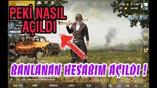 BANLANAN PUBG MOBİLE HESAP NASIL AÇILIR (Tekrar Aldık)PUBG Mobile #pubgmobiletr