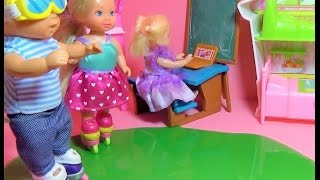 Мультик про кукол. Катя и Макс делают каток дома. Серия 1/Cartoon about dolls. Katya and Max