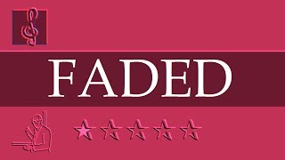 Guitar Mandolin Ukulele Banjo Chords Tutorial - Faded - Alan Walker (Sheet Music)