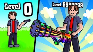 ROBLOX GUN SIMULATOR - HIGHEST LEVEL GUN POSSIBLE?