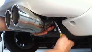 Dual Exhaust Tips Stainless／斜め下向き用２本出しデュアルマフラーカッター