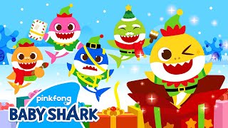 Christmas Shark Family Elves! | Baby Shark Christmas | Five Little Elves 