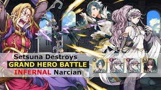 [FEH] Setsuna and Bride Cordelia Destroys Narcian GHB [INFERNAL Grand Hero Battle]