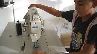 como enhebrar una maquina plana industrial paso a paso  (facil)