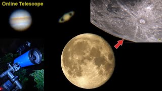 MOON ONLINE Telescope 23-24/08/21 ! Полнолуние. Телескоп 102 мм. Астро Чат