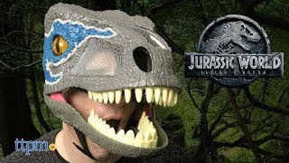 Jurassic World Chomp 'n Roar Mask Velociraptor Blue from Mattel
