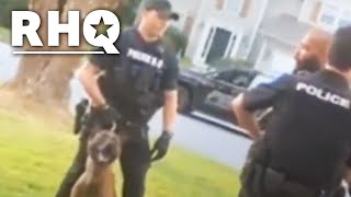 Police Dog Attacks Man Appearing To Have Mental Breakdown