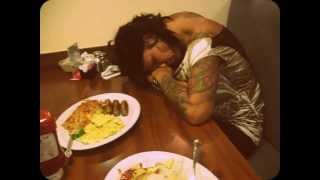 Drunk couple in restraunt..
