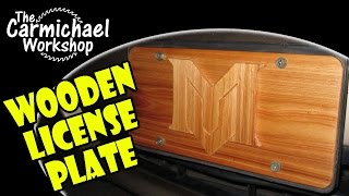 Create a Wooden License Plate for a Car, Truck, Boat, Bike - Easy DIY Intarsia Project