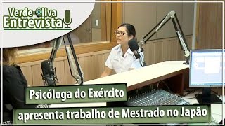 Psicóloga do Exército apresenta trabalho de Mestrado no Japão