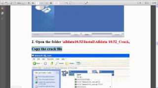 Alldata 1052 Install video