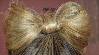 Laço com o próprio cabelo!