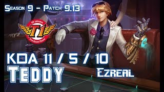 SKT T1 Teddy EZREAL vs DRAVEN ADC - Patch 9.13 KR Ranked