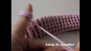 Tığişi lastik yapımı şapka yelek hırka modelleri için