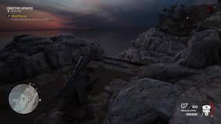 Sniper Elite 4 Gameplay: Destroy a gun and headshot officer