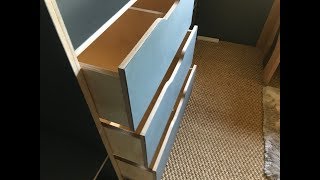 Domino modern Drawer build - Dressing Room p2