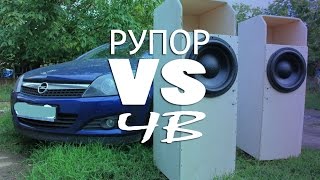 рупор vs чв . Четвертьволновой резонатор против рупора