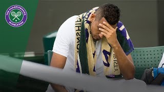Nick Kyrgios retires injured in Wimbledon 2017 first round