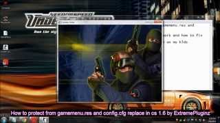 how to protect from gamemenu.res and config.cfg replace in cs 1.6 [ExtremePluginz]
