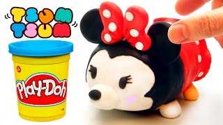 Minnie Mouse Tsum Tsum play doh stop motion claymation plastilina disney