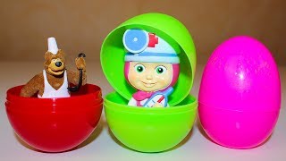 Маша и Медведь Сюрпризы Лунтик Видео для детей про Игрушки Киндер Сюрпризы Surprise eggs toys