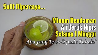 MINUM AIR JERUK NIPIS SELAMA 1 MINGGU, APA YANG TERJADI PADA TUBUH???