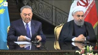 Kazakhstan, Iran reaffirm good economic, political relations during Nazarbayev's official visit