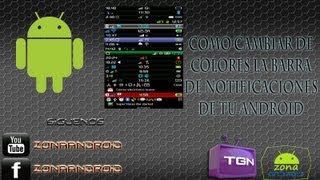 como cambiar de color la barra de notificaciones de tu android