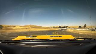 Chasing Two Ford GTs at Thunderhill