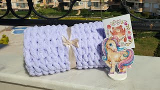 Вяжем руками плюшевый снуд из Alize Puffy ОТ и ДО