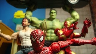 SPIDERMAN VS WOLVERINE STOP MOTION