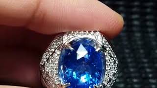 7,12ct Near Royal Blue Sapphire (Silver)