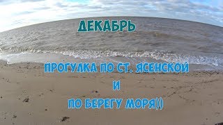 Декабрь. Прогулка по ст. Ясенской и по берегу моря))