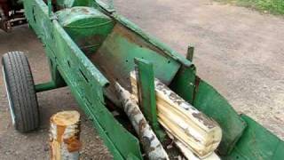 tractor pto driven log splitter video 1