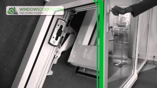 PVC Doors Tilt and Slide Handle Both Sides and Lock