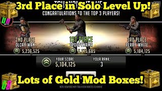 TOP 3 LEVEL UP REWARDS + GOLD MOD  BOXES!!! - Walking Dead Road to Survival