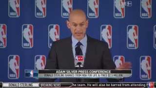 Adam Silver Bans Donald Sterling from NBA Press Conference