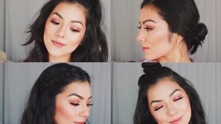 4 Easy Hairstyles for Short-Medium Length Hair! | Faye Claire
