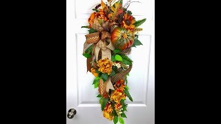 How to Create a Fall Pumpkin Swag!