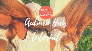 ✿ DIY FALL HAIR: Auburn Hair Color Tutorial (W/ Highlights & Lowlights) ✿