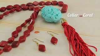 Como hacer un Collar Coral Dragon Kit 23076