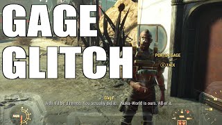 Fallout 4 -  Nuka World DLC - Gage Glitch - Bethesda Please Patch!