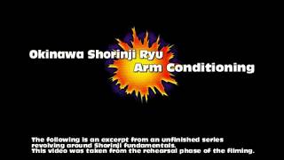 Okinawa Shorinji Ryu Seito Basic Arm Conditioning Exercises