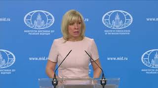 Мария Захарова. Брифинг МИД РФ от 12.04.2018 (Полная версия)